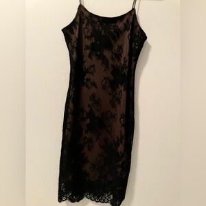 Black Lace Mini Dress